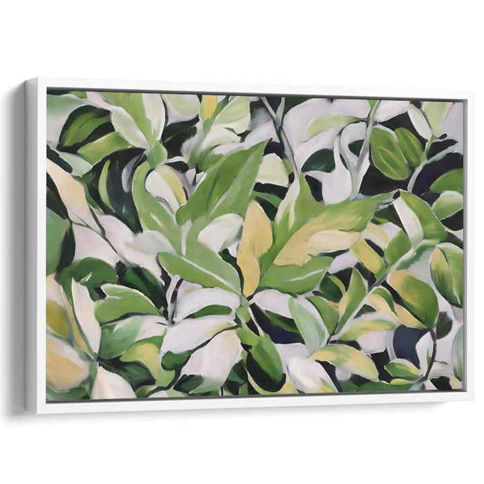 Verdant Wilderness Whispers: Nature's Green Canvas Art Print