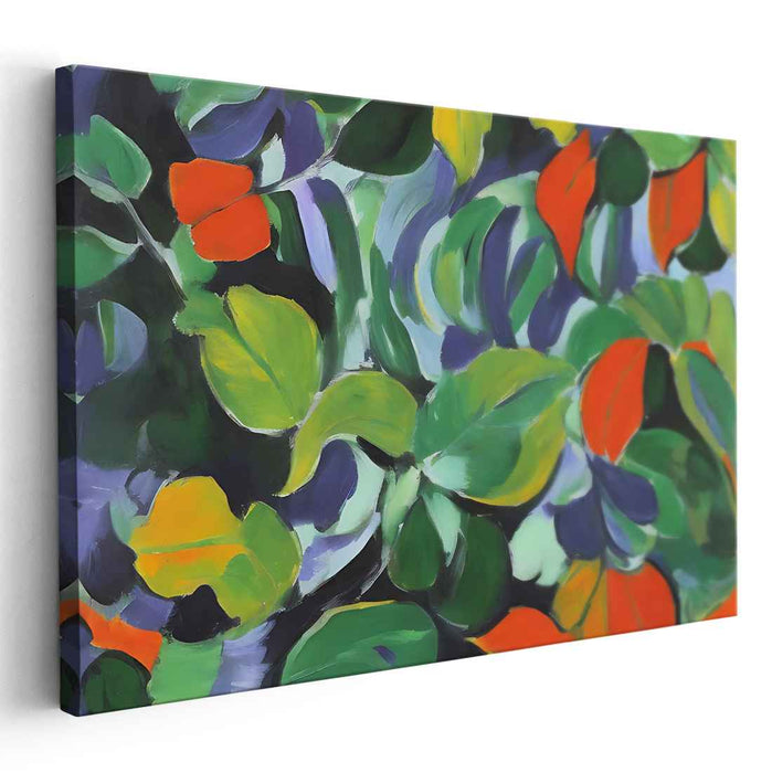 Chaos of Vines: Abstract Jungle Canvas Art Print