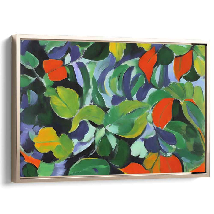 Chaos of Vines: Abstract Jungle Canvas Art Print