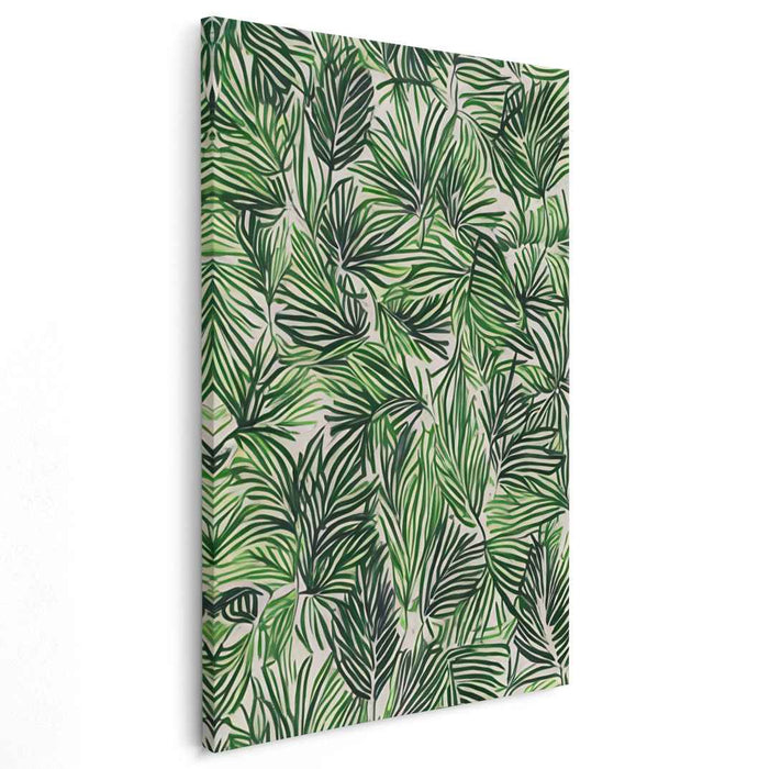 Urban Flora Impressions: Modern Botanical Canvas Art Print