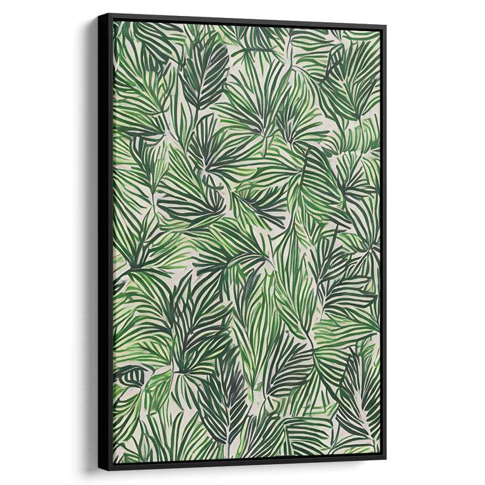 Urban Flora Impressions: Modern Botanical Canvas Art Print
