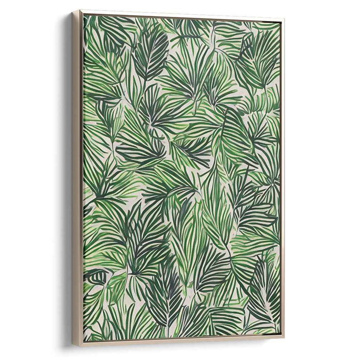 Urban Flora Impressions: Modern Botanical Canvas Art Print