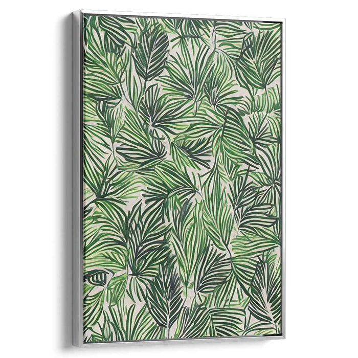 Urban Flora Impressions: Modern Botanical Canvas Art Print