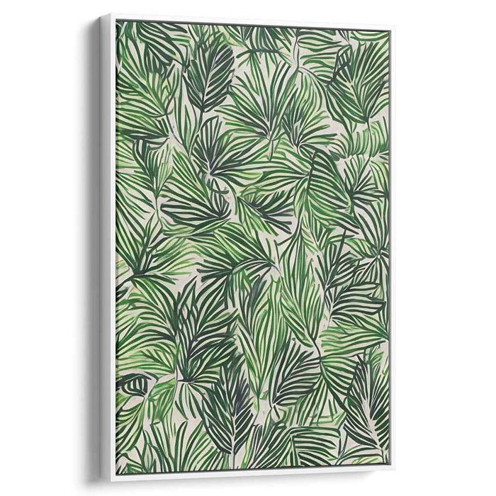 Urban Flora Impressions: Modern Botanical Canvas Art Print