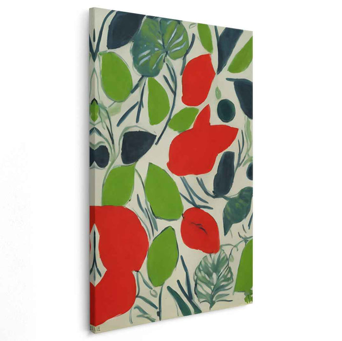 Floral Echoes Gallery Piece: Vivid Botanical Impressions Canvas Art Print