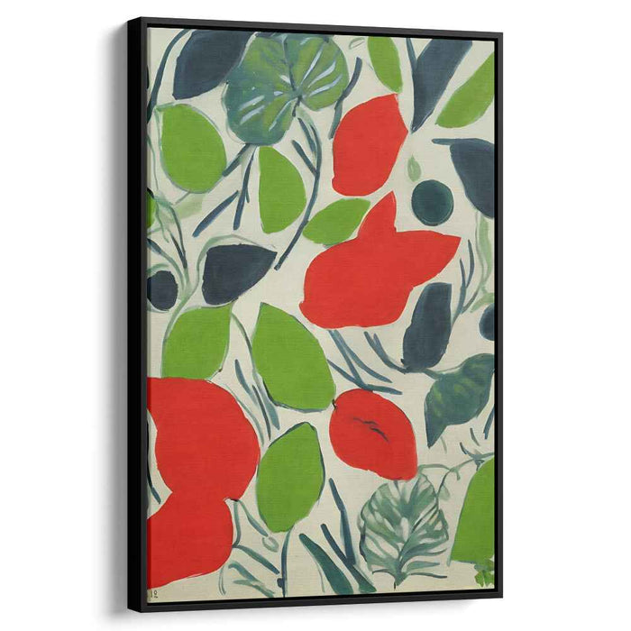 Floral Echoes Gallery Piece: Vivid Botanical Impressions Canvas Art Print