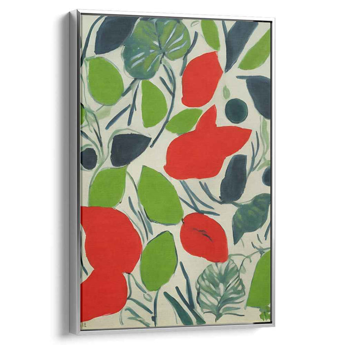 Floral Echoes Gallery Piece: Vivid Botanical Impressions Canvas Art Print