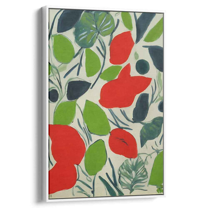 Floral Echoes Gallery Piece: Vivid Botanical Impressions Canvas Art Print