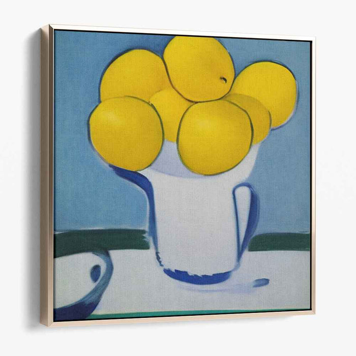 Sunny Lemons: Modern Still Life Canvas Art Print