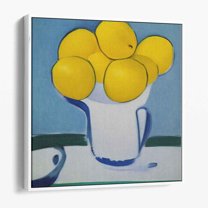 Sunny Lemons: Modern Still Life Canvas Art Print