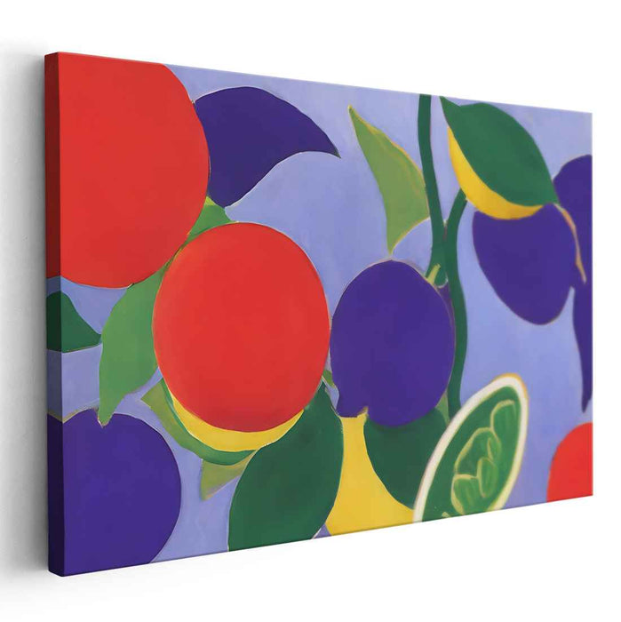 Colorful Choreography: Vivid Dance of Colors Canvas Art Print