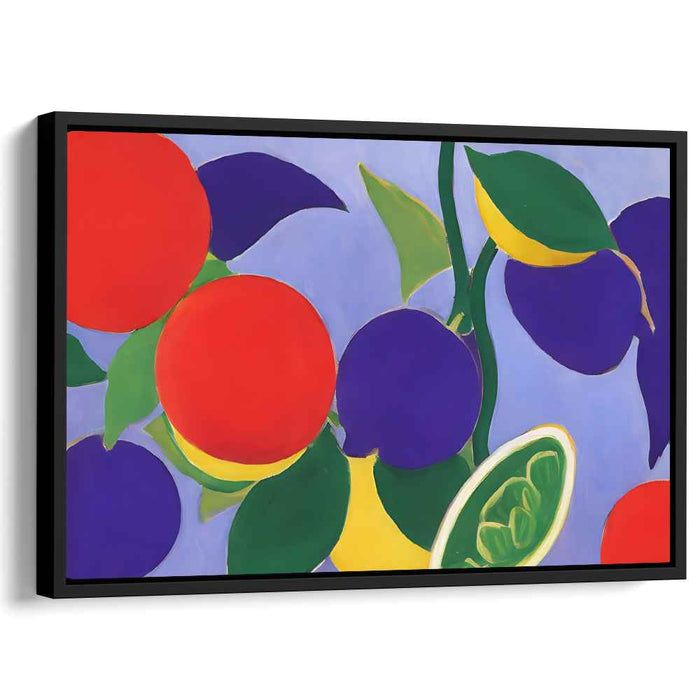 Colorful Choreography: Vivid Dance of Colors Canvas Art Print