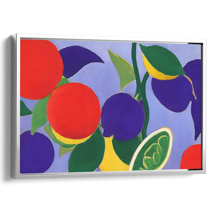 Colorful Choreography: Vivid Dance of Colors Canvas Art Print