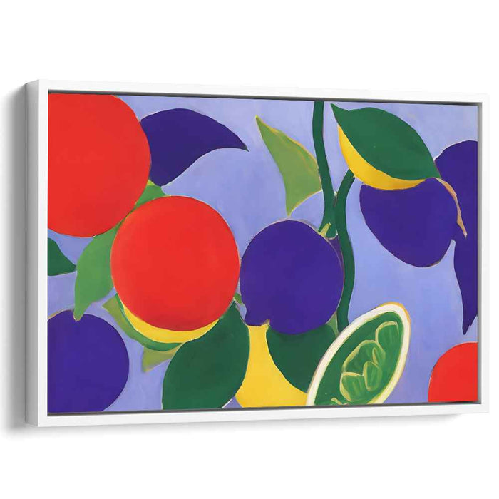 Colorful Choreography: Vivid Dance of Colors Canvas Art Print