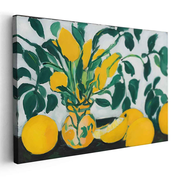 Eternal Canvas Echoes: Vibrant Still Life Canvas Art Print
