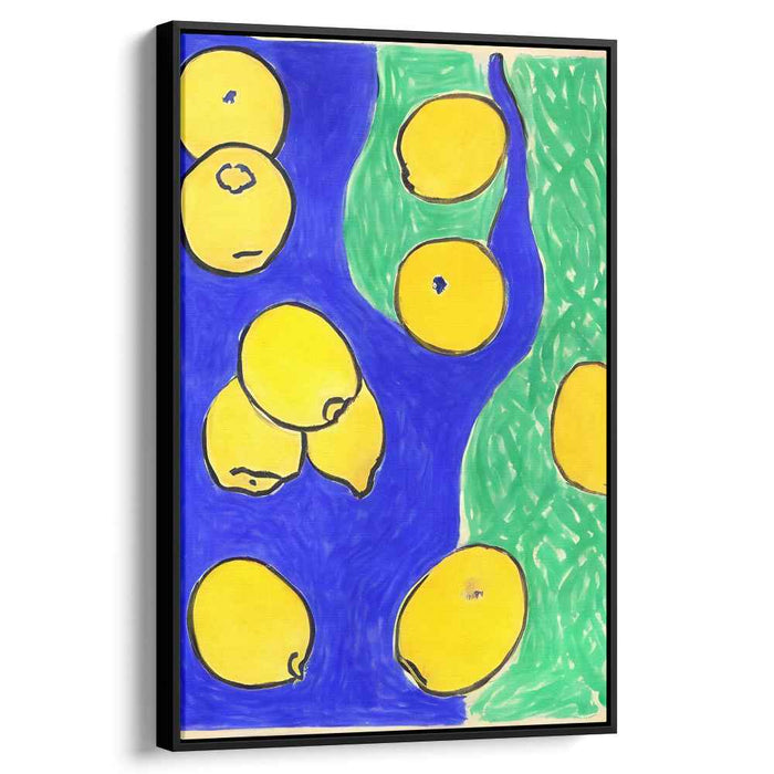 Citrus Burst Fusion: Modern Pop Art Citrus Canvas Print