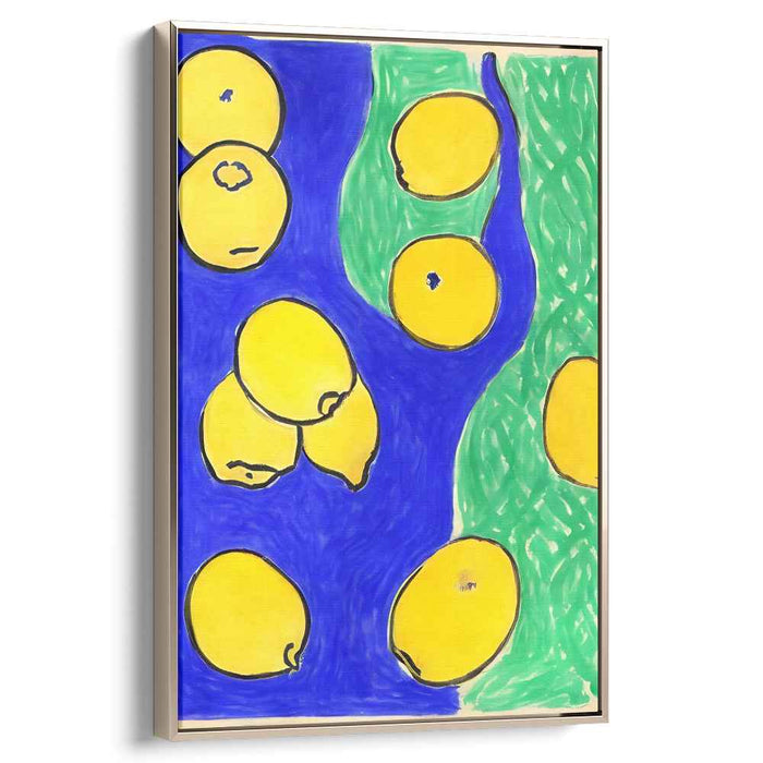 Citrus Burst Fusion: Modern Pop Art Citrus Canvas Print