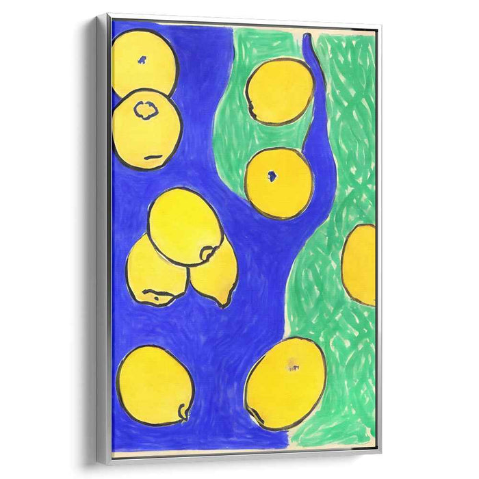 Citrus Burst Fusion: Modern Pop Art Citrus Canvas Print
