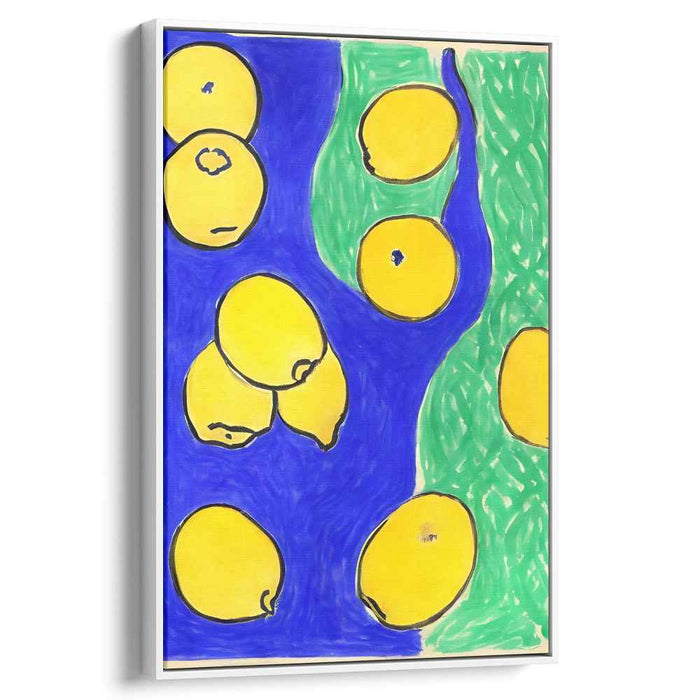 Citrus Burst Fusion: Modern Pop Art Citrus Canvas Print