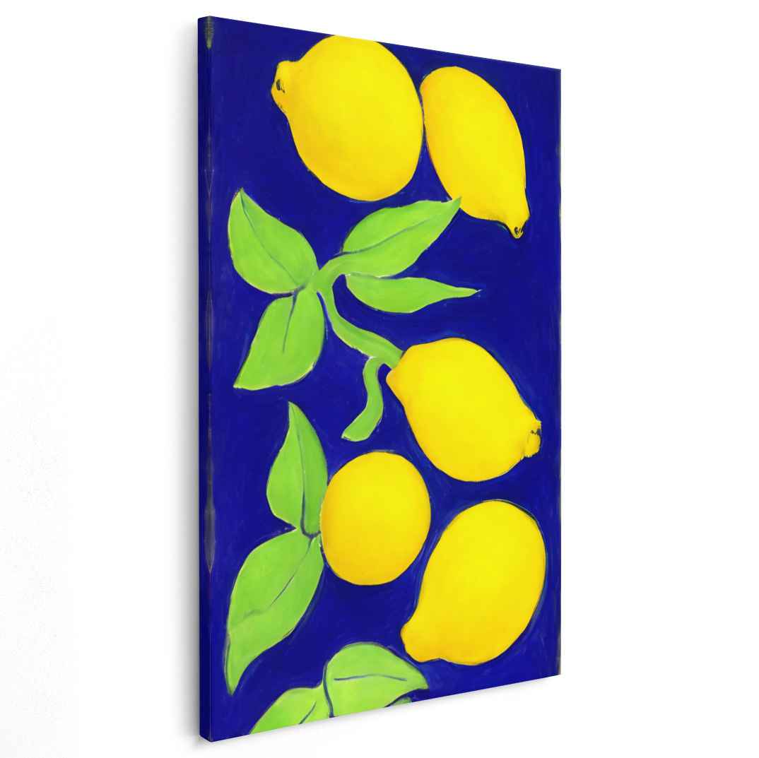citrus　アクリルボード Zesty Pop Art Citrus Splash: Vibrant Pop Art Citrus Canvas Print