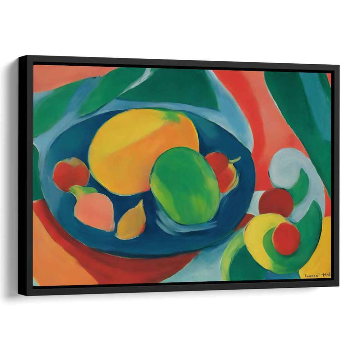 Exotic Fruit Melody: Colorful Abstract Fruits Canvas Art