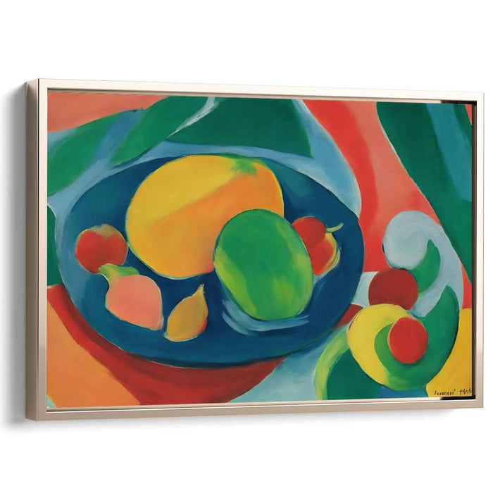 Exotic Fruit Melody: Colorful Abstract Fruits Canvas Art