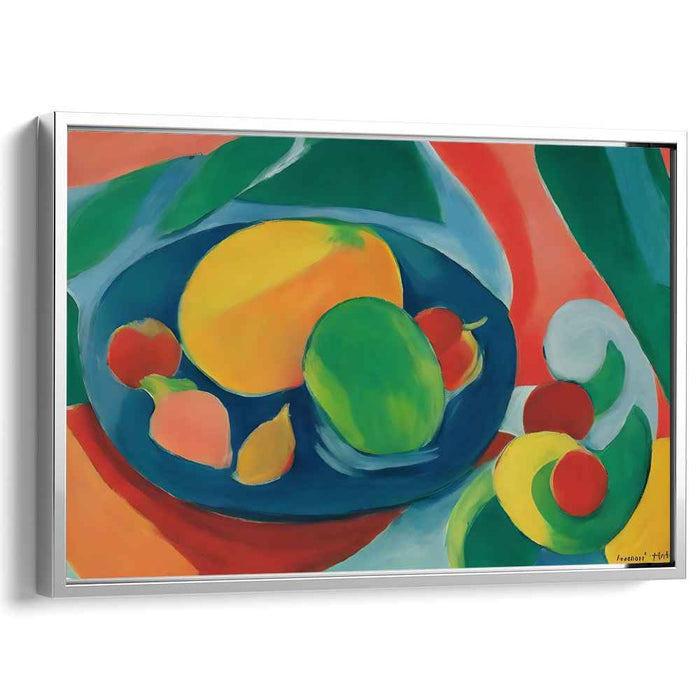 Exotic Fruit Melody: Colorful Abstract Fruits Canvas Art