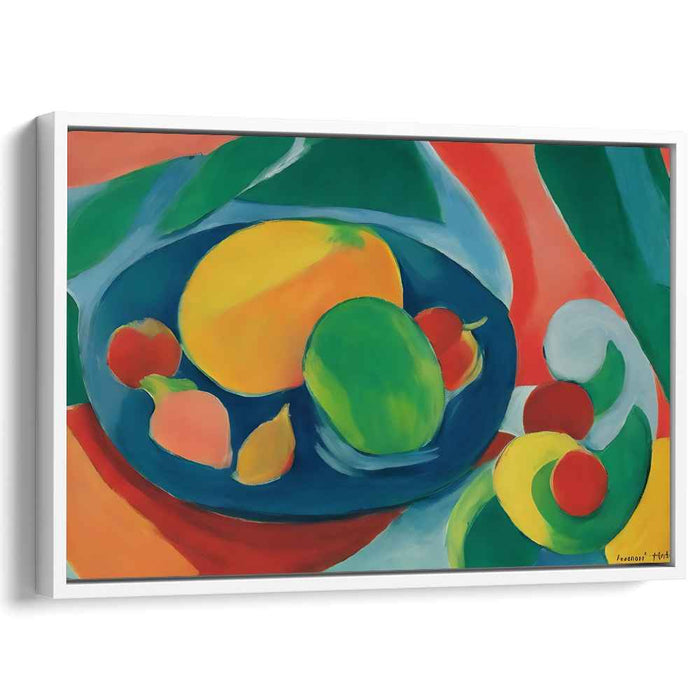 Exotic Fruit Melody: Colorful Abstract Fruits Canvas Art