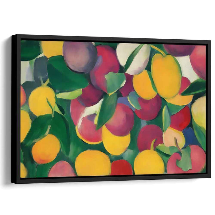 Flavors in Repose: Vibrant Fruit Still Life Canvas Art Print