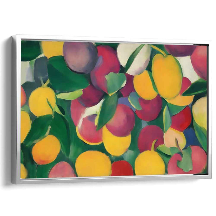 Flavors in Repose: Vibrant Fruit Still Life Canvas Art Print