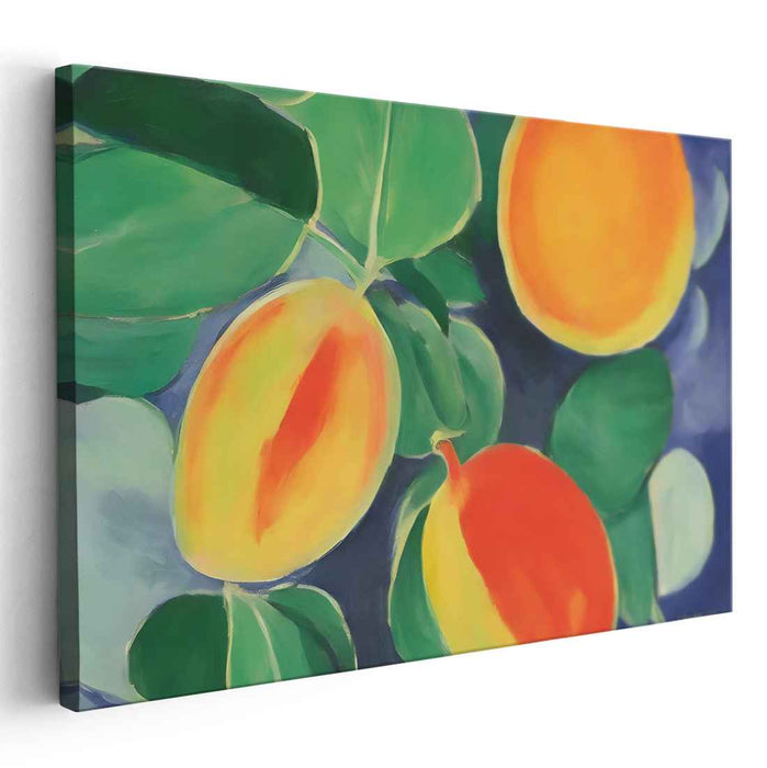 Juicy Symphony: Expressive Fruit Canvas Art Print
