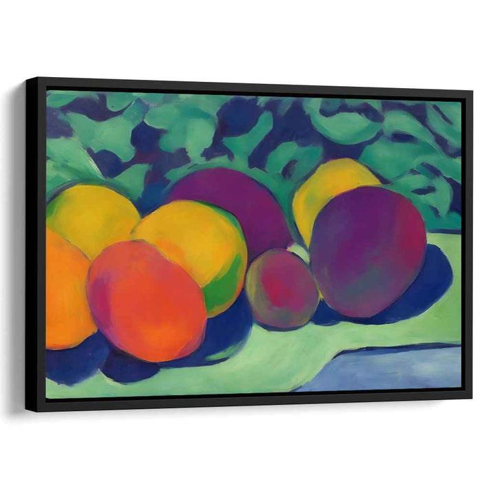 Juicy Palette Explosion: Vibrant Fruit Still Life Canvas Art