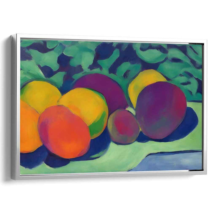 Juicy Palette Explosion: Vibrant Fruit Still Life Canvas Art