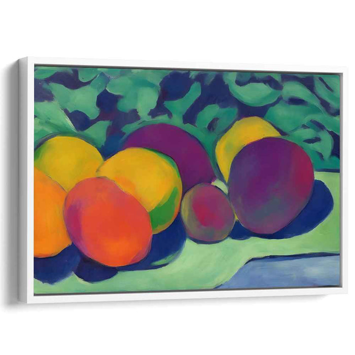 Juicy Palette Explosion: Vibrant Fruit Still Life Canvas Art