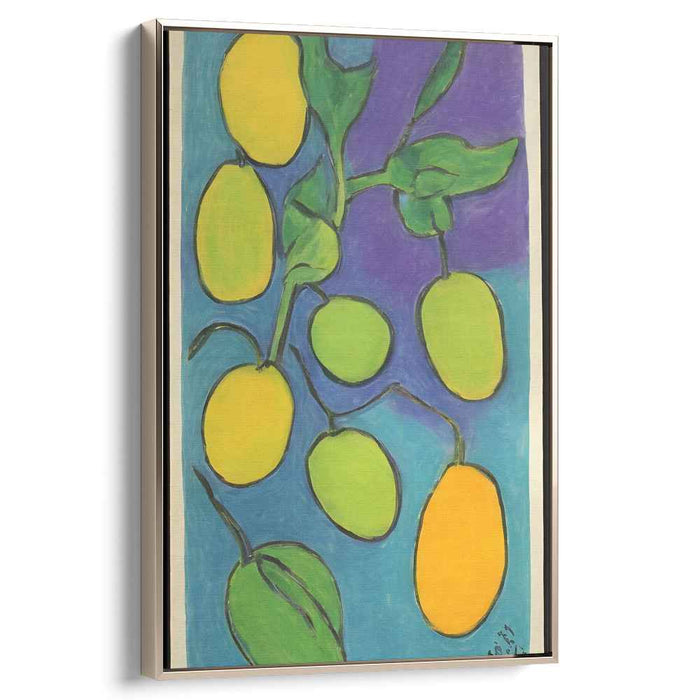 Citrus Canvas Chaos Dance: A Vivid Dance of Citrus and Color Canvas Art