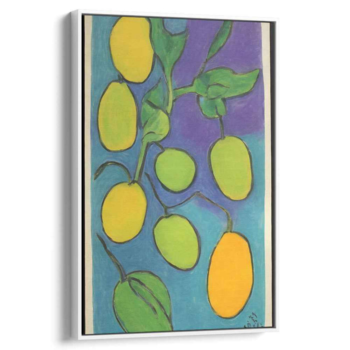 Citrus Canvas Chaos Dance: A Vivid Dance of Citrus and Color Canvas Art