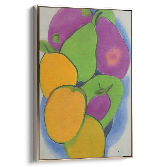 Silent Harvest Symphony: Abstract Still Life of Fruits