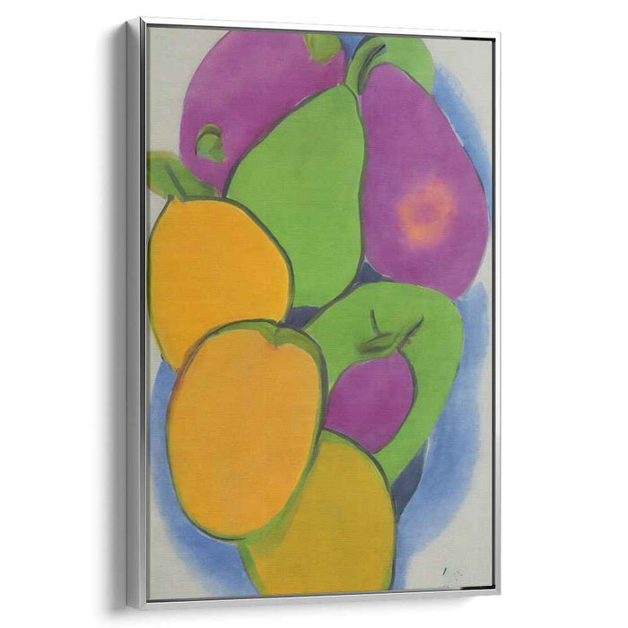 Silent Harvest Symphony: Abstract Still Life of Fruits