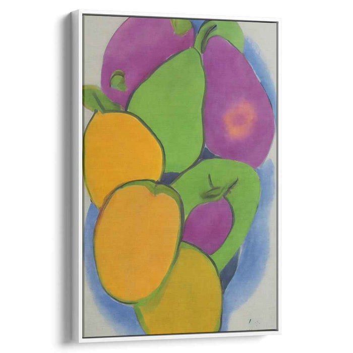 Silent Harvest Symphony: Abstract Still Life of Fruits