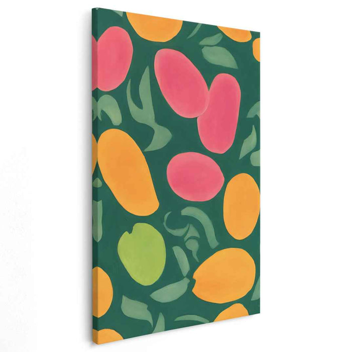 Pop Art Mango Splash: Vibrant Mango Pop Art Canvas Print