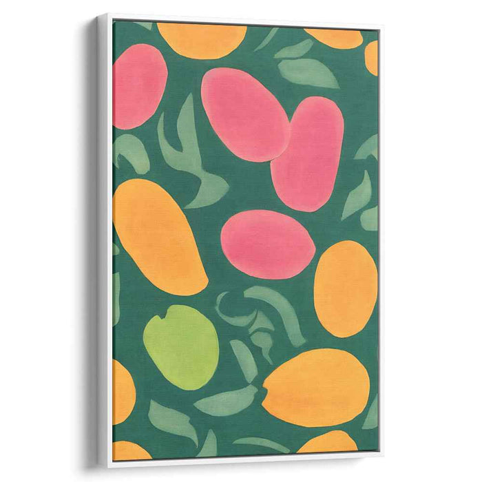 Pop Art Mango Splash: Vibrant Mango Pop Art Canvas Print