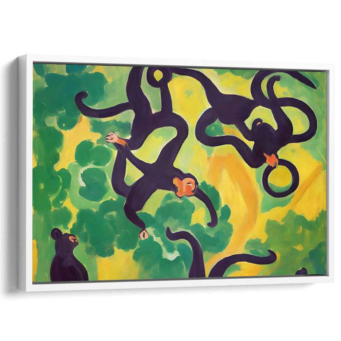 Jungle Frolic: Playful Monkeys in Vibrant Canopy