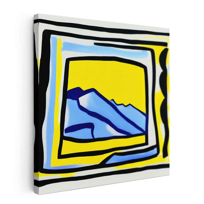 Vivid Wilderness Journey: Bold Abstract Landscape Canvas Art