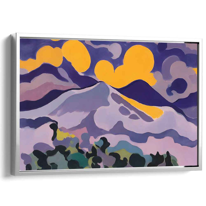 Pastel Horizon Shift: Abstract Landscape in Pastel Hues Canvas Art Print