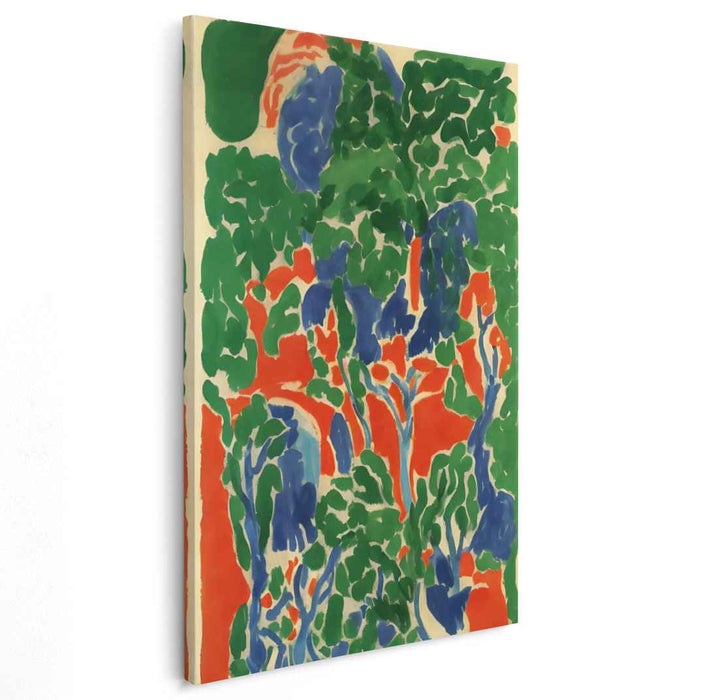 Blazing Colors Dance: Expressive Fauvist Canvas Art Print