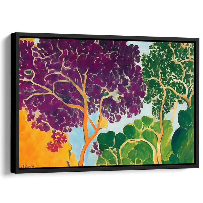Vibrant Canopies: Expressive Nature-Inspired Canvas Art Print