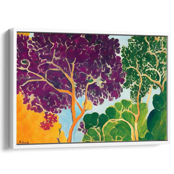 Vibrant Canopies: Expressive Nature-Inspired Canvas Art Print