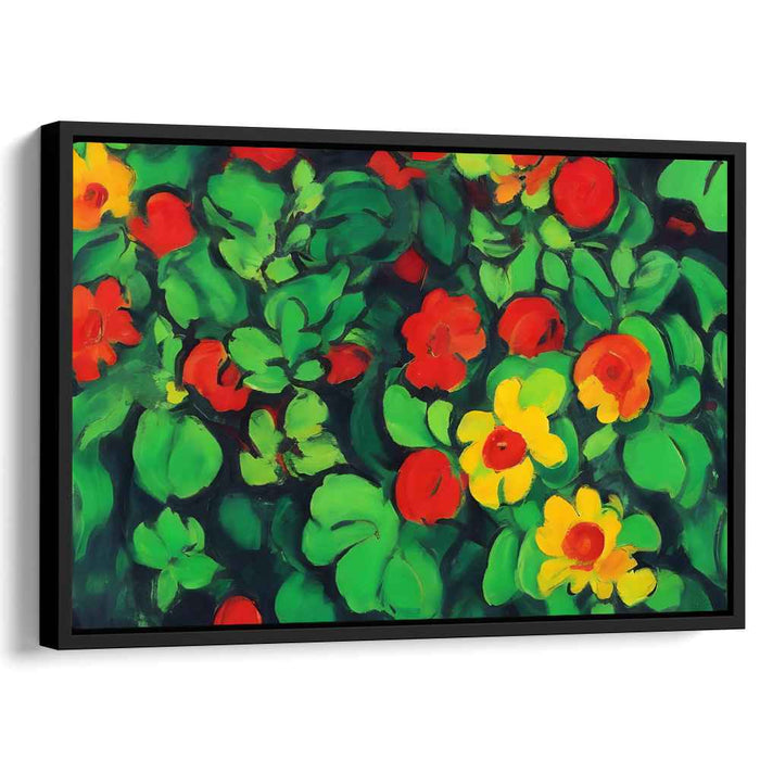 Chromatic Tango Burst: A Vivid Dance of Colors Canvas Art Print