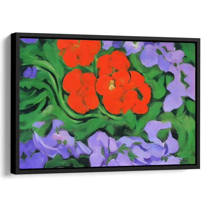 Petals Unfolding: Abstract Floral Expression on Canvas