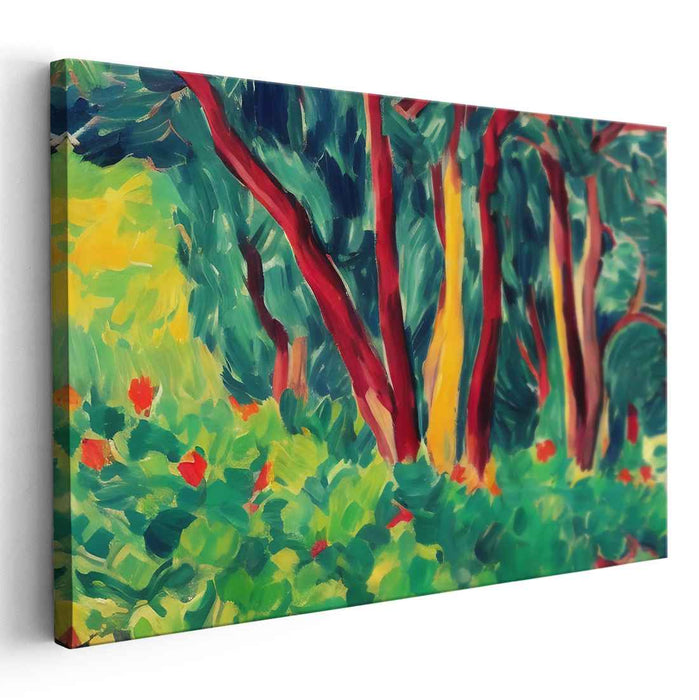 Color Symphony Adventure: A Vivid Expressionist Journey Canvas Art Print